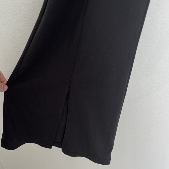 Jolie & Joy By FCT | Black Stretchy Pull On Pants Ankle Slits Flare Size 1X - Picture 4 of 7